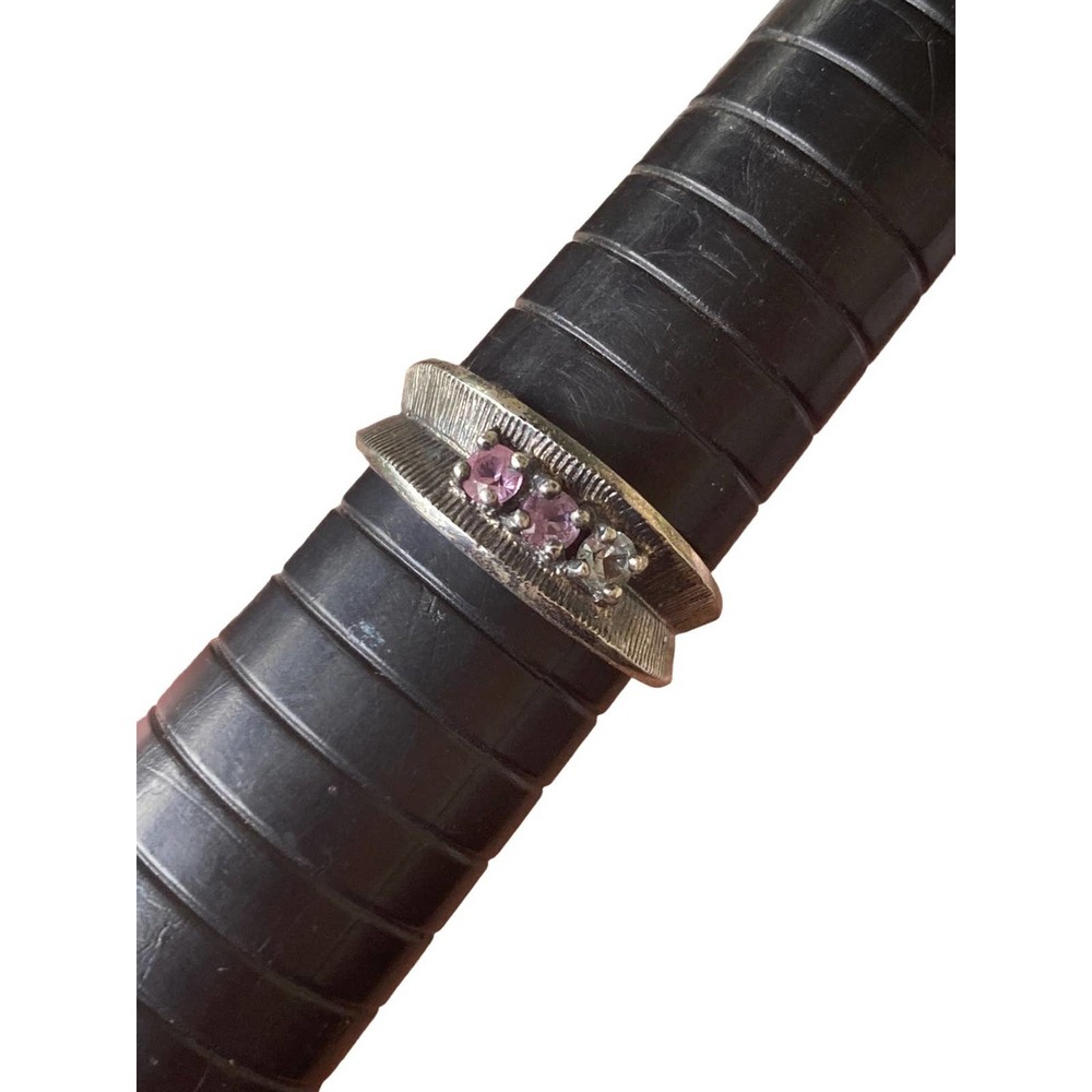 Vintage sterling stone ring size 7‎
